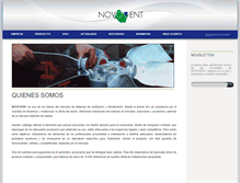 Tablet Screenshot of novovent.com